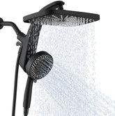 BOZYBO front view of 12-inch rain head showing sleek design and spa benefit