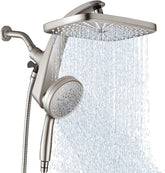 BOZYBO front view of 12-inch rain head showing broad coverage benefit