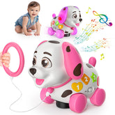 BQU puppy front packaging showing toy and bilingual features for gifting