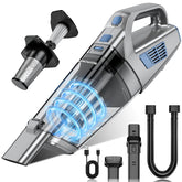 BQYPOWER front view showing compact cordless vacuum for quick cleanups