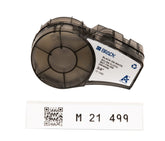 Brady M21-750-499 front packaging showing label roll and specs for quick selection
