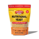 Bragg front packaging 24 oz showing container and brand, convenient pantry staple