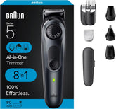 Braun dispositivo frontal mostrando botones y diseño ergonómico para control sencillo