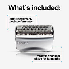 Braun side profile foil detail highlighting precise edges and comfort