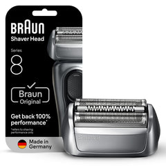 Braun Series 8 83M frontal mostrando diseño plateado y ajuste preciso