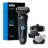 Braun Series 5 vista frontal mostrando diseño ergonómico y acabado premium