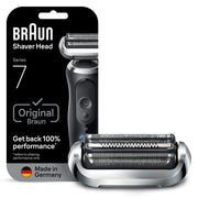Braun caja frontal mostrando el cabezal original y garantía de calidad