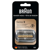 Braun cabezal Series 9 frontal mostrando la lámina, mejora el afeitado al restaurar rendimiento