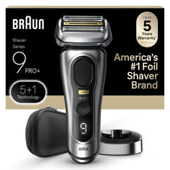 Braun Series 9 PRO+ frontal mostrando diseño ergonómico y eficacia