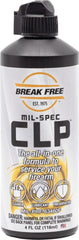 Break Free envase frontal 4 oz mostrando etiqueta y dosificador, fácil aplicación