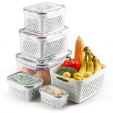 BreezyHome front packaging showing 5-set and stackable design for organized fridge