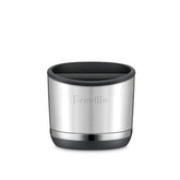 Breville knock box 10 frontal en acero inoxidable cepillado, look profesional y durable
