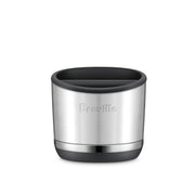 Breville knock box 10 frontal en acero inoxidable cepillado, look profesional y durable