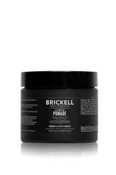 Brickell Men's Products front jar view showing label and matte packaging benefit