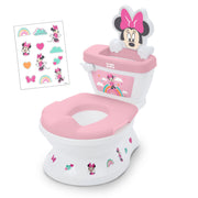 Bright Starts Minnie front packaging showing playful potty benefits