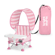 Bright Starts front view showing full seat and tray for convenient feeding