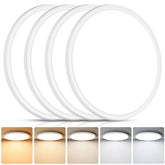 Brightever frontal del plafón 12 pulgadas mostrando diseño limpio y ahorro energético