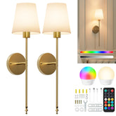 Brightown gold sconces front view showing modern design and elegant accent lighting