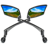 BriskMore front view pair mounted showing wide rear visibility benefit