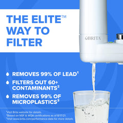 BRITA detalle del cartucho de carbón bloque mostrando filtración y mejor sabor