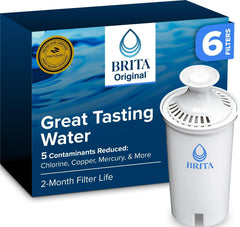 BRITA six-pack front packaging showing product and benefits