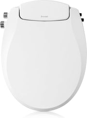 Brondell Swash front view showing white seat and sleek profile for easy upgrade