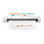 Brother DS-640 front view showing compact scanner and fast portability