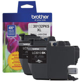 Brother front packaging showing two LC30132PKS cartridges and clear yield info