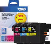 Brother empaque frontal del LC1033PKS mostrando paquete y colores vivos
