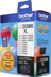 Brother LC2032PKS front packaging showing two cartridges and quick benefit