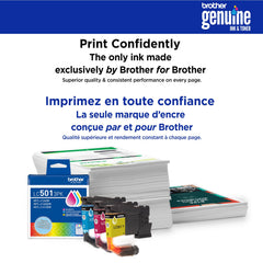 Brother cartucho LC501BK instalado en impresora Work Smart en uso