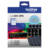Brother pack frontal de cartuchos LC4014PKS mostrando colores y beneficio de conveniencia
