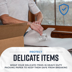 Bryco Goods stack of wrapped plates showing secure separation and chip prevention