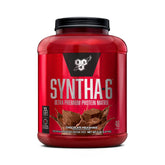 BSN SYNTHA-6 frente del envase mostrando la marca y ventajas de sabor