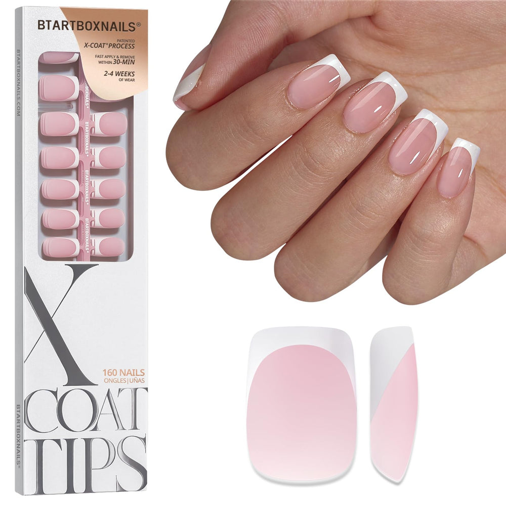 BTArtboxnails empaque del set mostrando 16 tallas y estética profesional