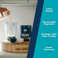 BUBS Naturals polvo textura en primer plano que resalta su solubilidad y finura