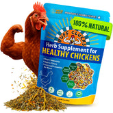 Buff Clucks front label showing 12 oz container and product benefits
