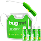BugMD front packaging showing kit components and cordless sprayer benefits