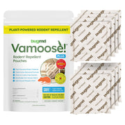 BugMD Vamoose frente del empaque mostrando 8 pouches y protección natural
