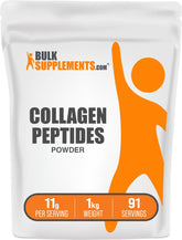 BulkSupplements envase frontal mostrando colágeno en polvo y fácil identificación del producto