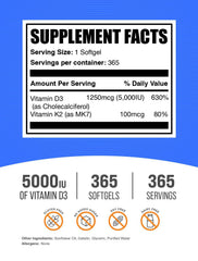 BulkSupplements primer plano de cápsula blanda mostrando textura suave