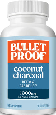 Bulletproof frasco delantero del suplemento mostrando etiqueta y cantidad