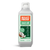 Bulletproof bottle front packaging showing size and clean design, conveys trust