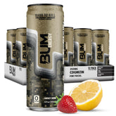 BUM Energy front can view showing logo and flavor, highlights clean-focus benefit