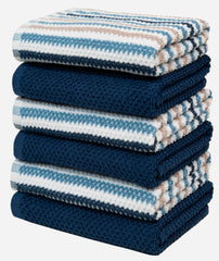 Bumble Towels comparación de tamaño con manos, confirma dimensiones 16x26"