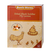BUNTIE WORMS front packaging showing 10lb box and resealable bag, clear labeling benefit