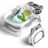 Bunwag front view showing folded and open tub for easy storage benefit