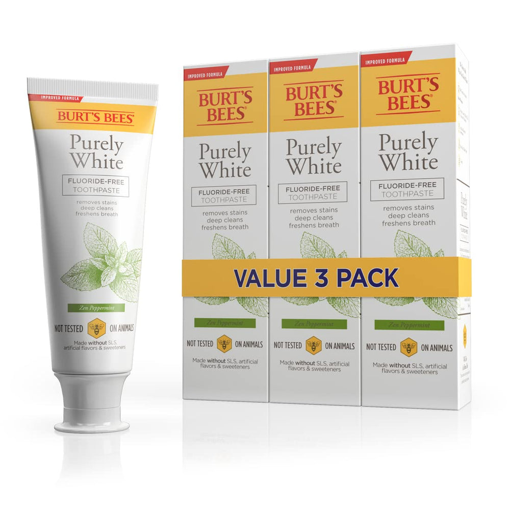 Burt's Bees frente del empaque mostrando pack y beneficio natural
