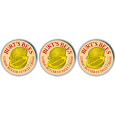 Burt's Bees lata frontal mostrando el diseño y tamaño compacto