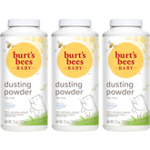 Burt's Bees polvo infantil frontal mostrando diseño y tamaño práctico
